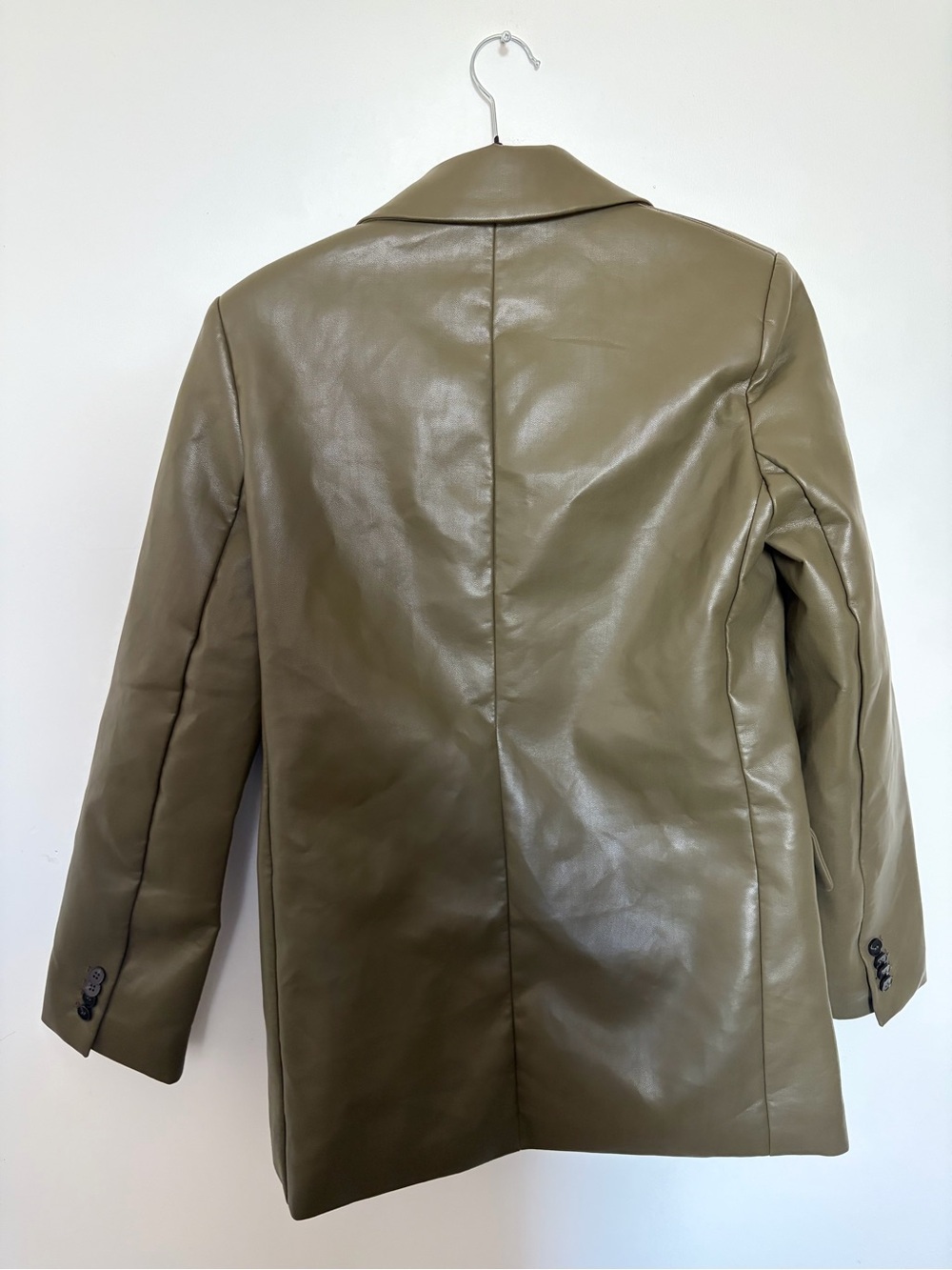 NWT Dynamite Oversized Faux Leather Blazer - XXS/XS - Picture 4 of 12
